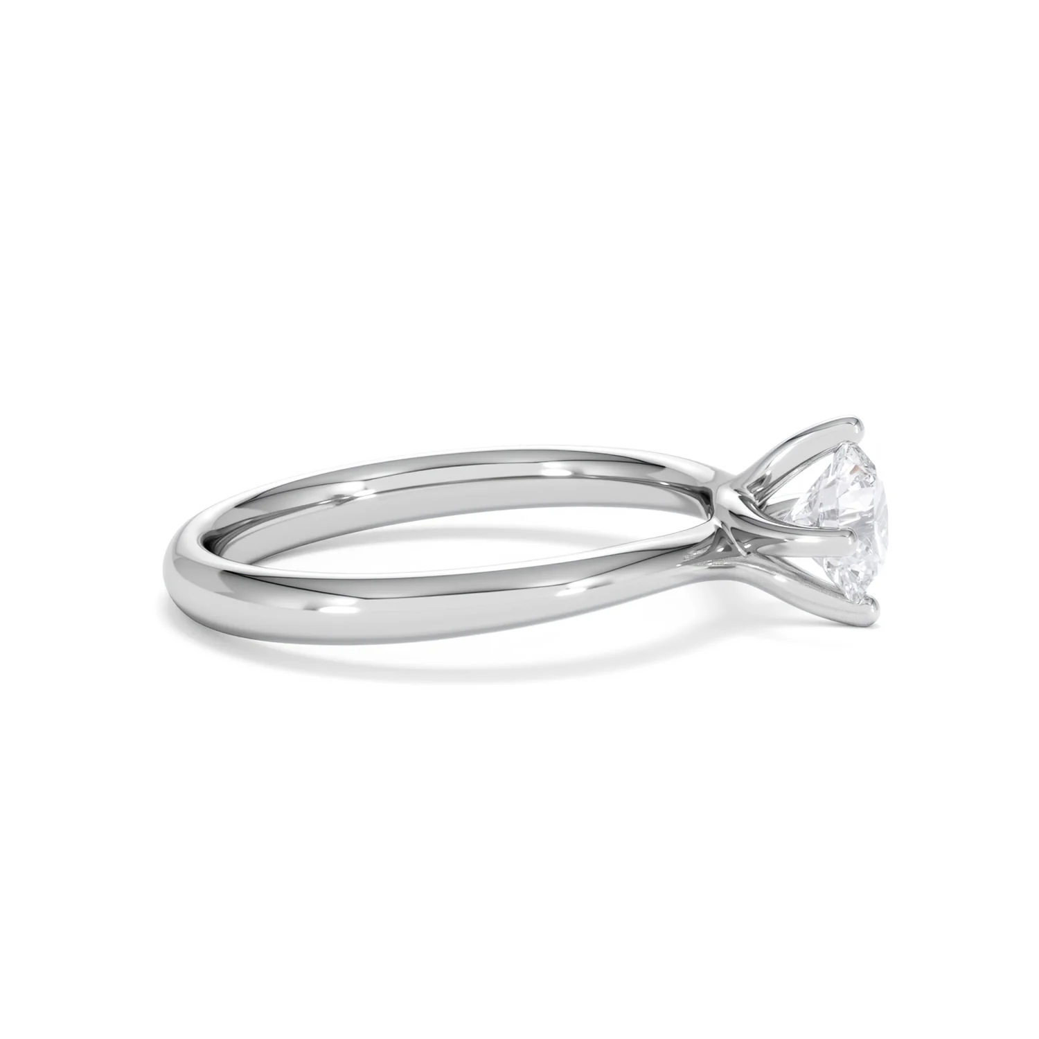 Certified 0.70CT Lily Platinum Engagement Ring G/VS - Image 25