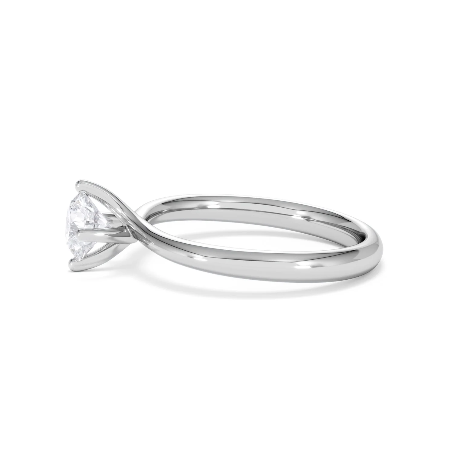 Certified 0.70CT Lily Platinum Engagement Ring G/VS - Image 70