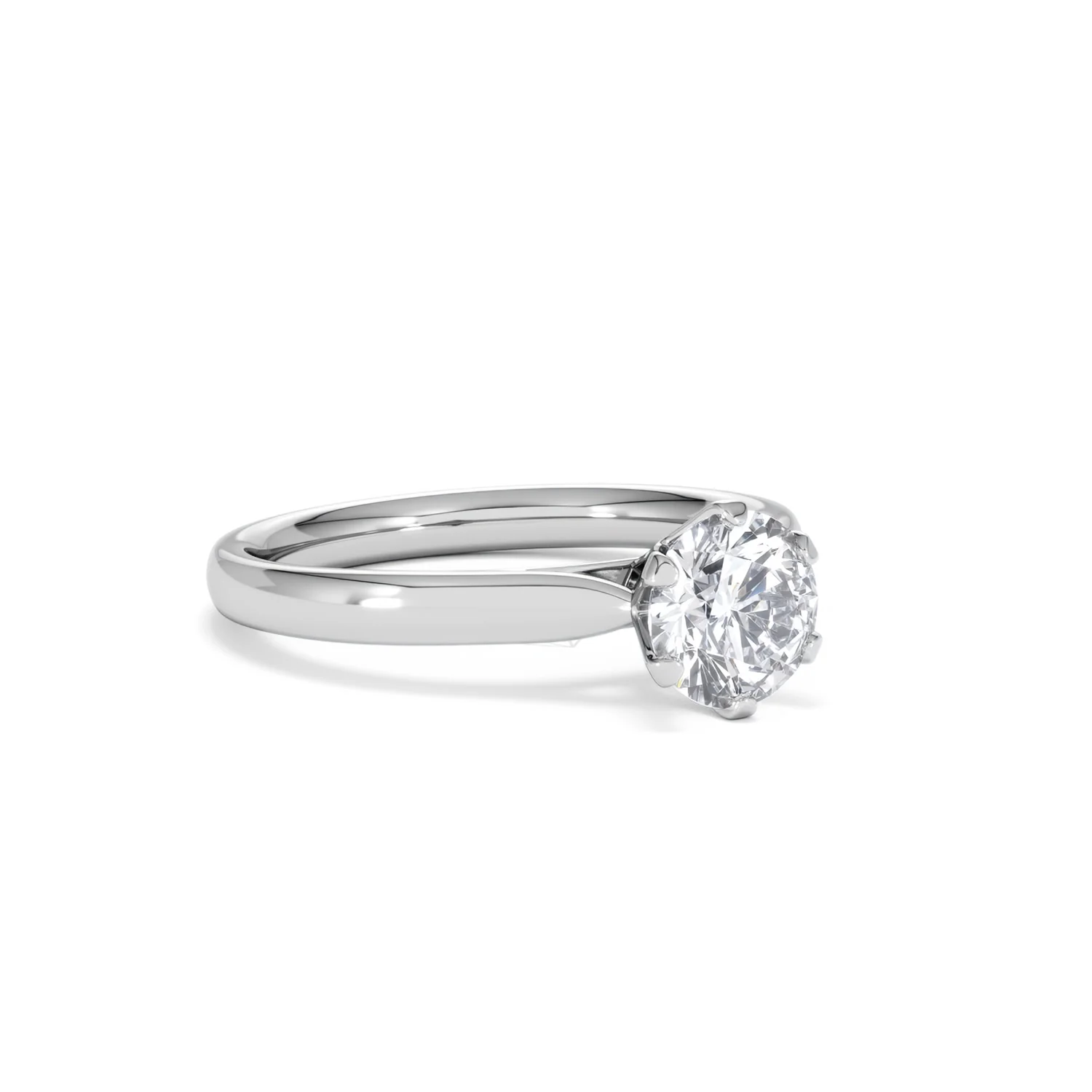 Certified 1.00CT Chloe High Platinum Engagement Ring G/VS - Image 15
