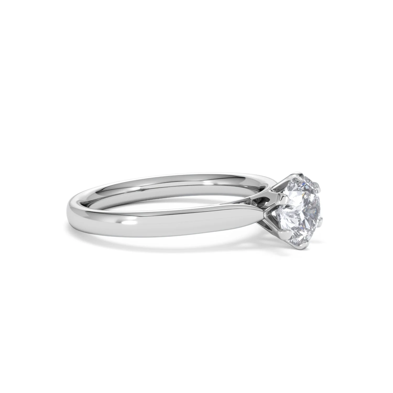 Certified 1.00CT Chloe High Platinum Engagement Ring G/VS - Image 20