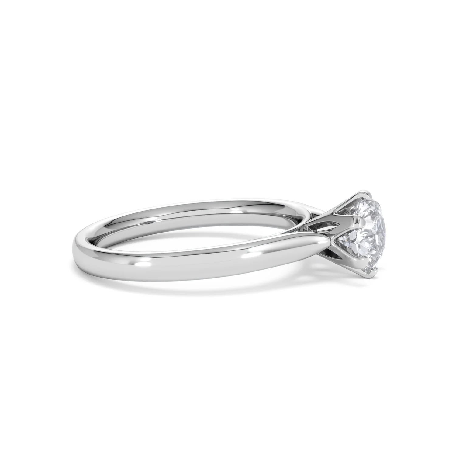 Certified 1.00CT Chloe High Platinum Engagement Ring G/VS - Image 24