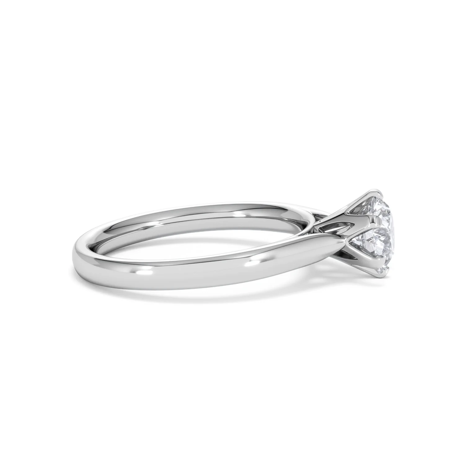 Certified 1.00CT Chloe High Platinum Engagement Ring G/VS - Image 26