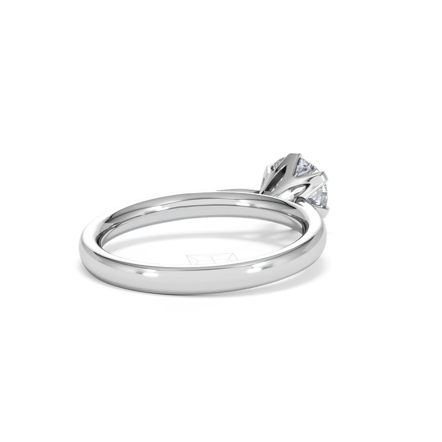 Certified 1.00CT Chloe High Platinum Engagement Ring G/VS - Image 40