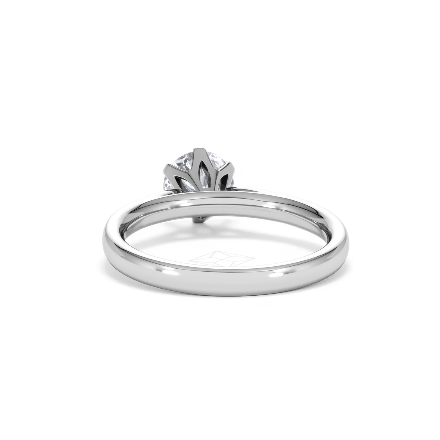 Certified 1.00CT Chloe High Platinum Engagement Ring G/VS - Image 50
