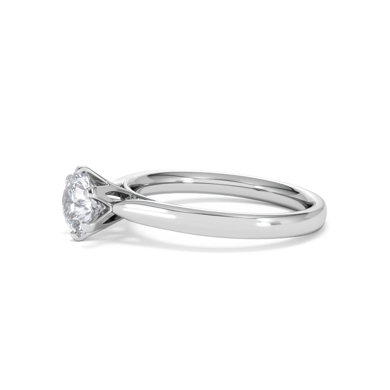 Certified 1.00CT Chloe High Platinum Engagement Ring G/VS - Image 73