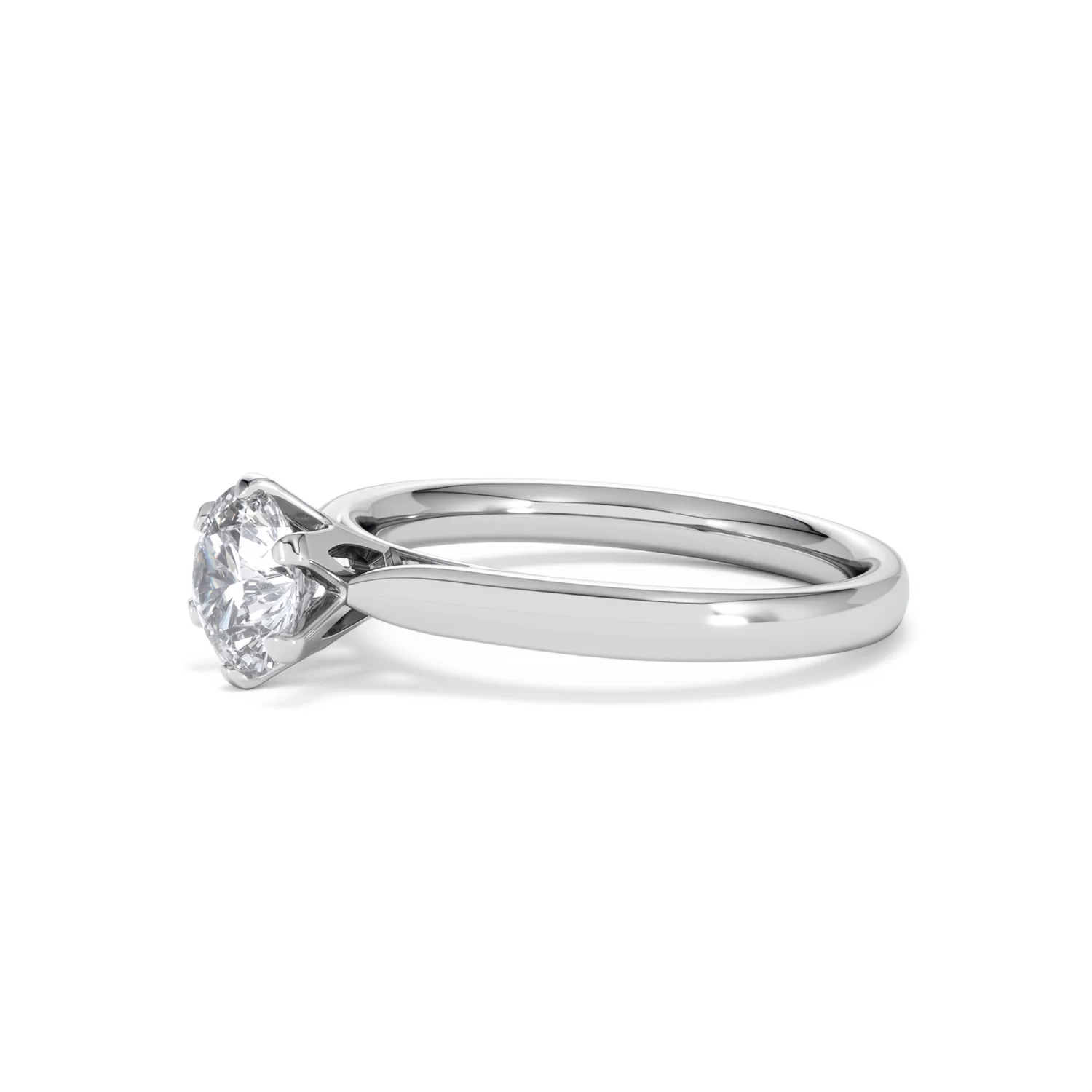 Certified 1.00CT Chloe High Platinum Engagement Ring G/VS - Image 75