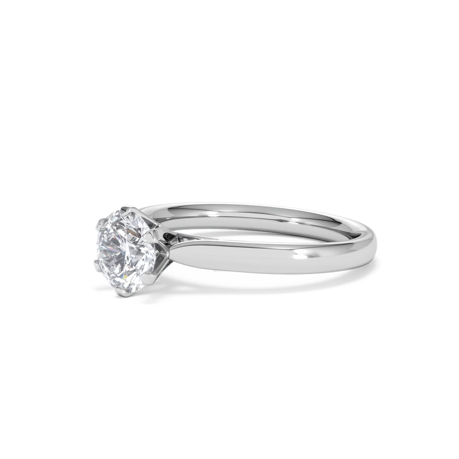 Certified 1.00CT Chloe High Platinum Engagement Ring G/VS - Image 78