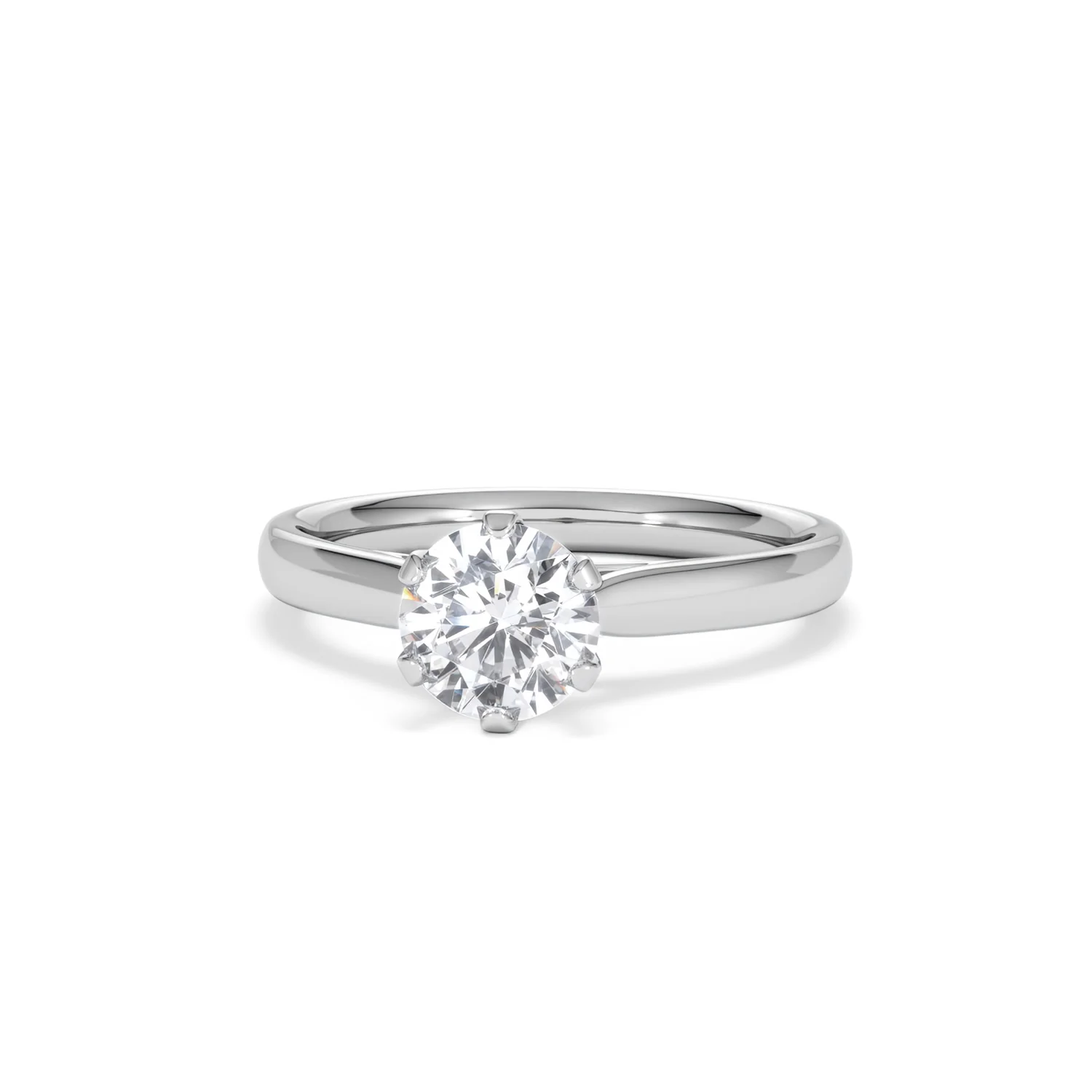 Certified 1.00CT Chloe High Platinum Engagement Ring G/VS - Image 86