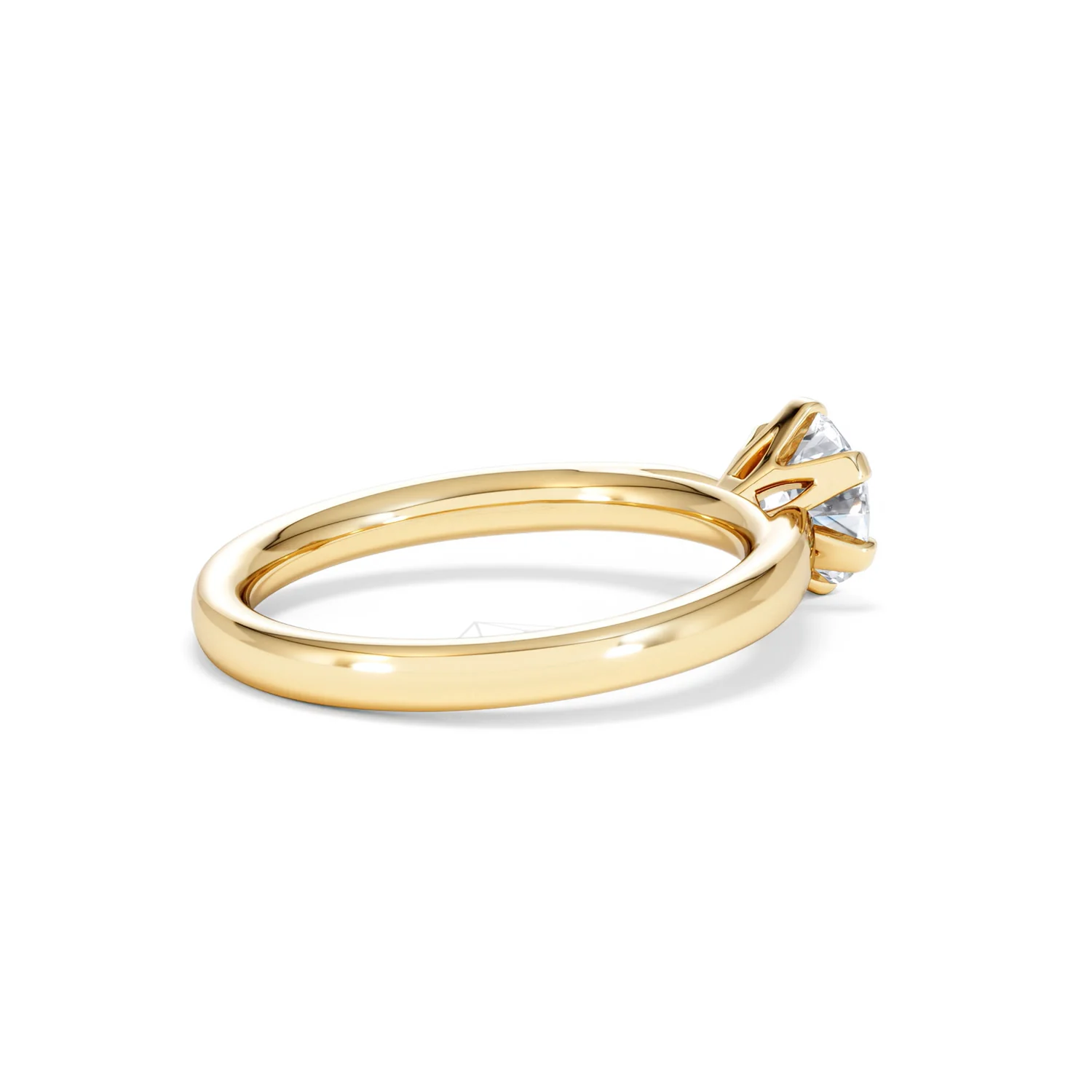 Certified 1.00CT Chloe Low 18K Gold Engagement Ring G/SI2 - Image 35