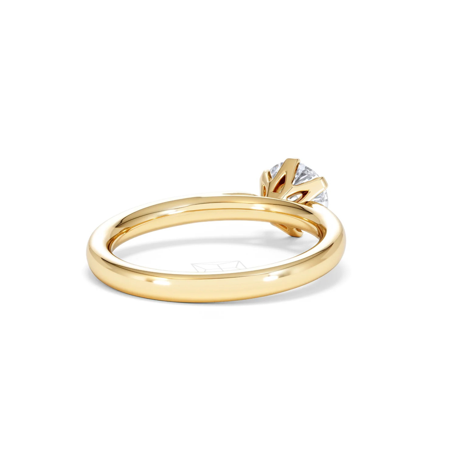 Certified 1.00CT Chloe Low 18K Gold Engagement Ring G/SI2 - Image 41
