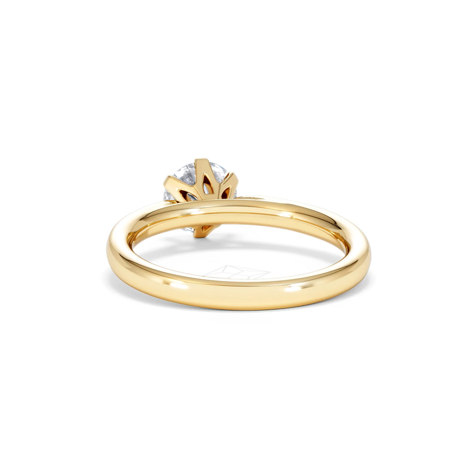 Certified 1.00CT Chloe Low 18K Gold Engagement Ring G/SI2 - Image 51