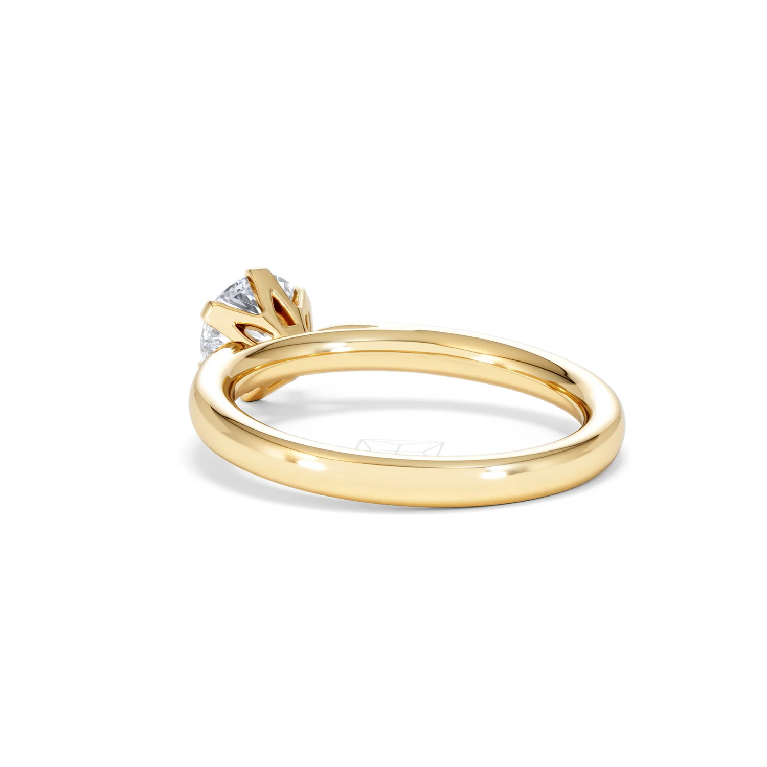 Certified 1.00CT Chloe Low 18K Gold Engagement Ring G/SI2 - Image 56