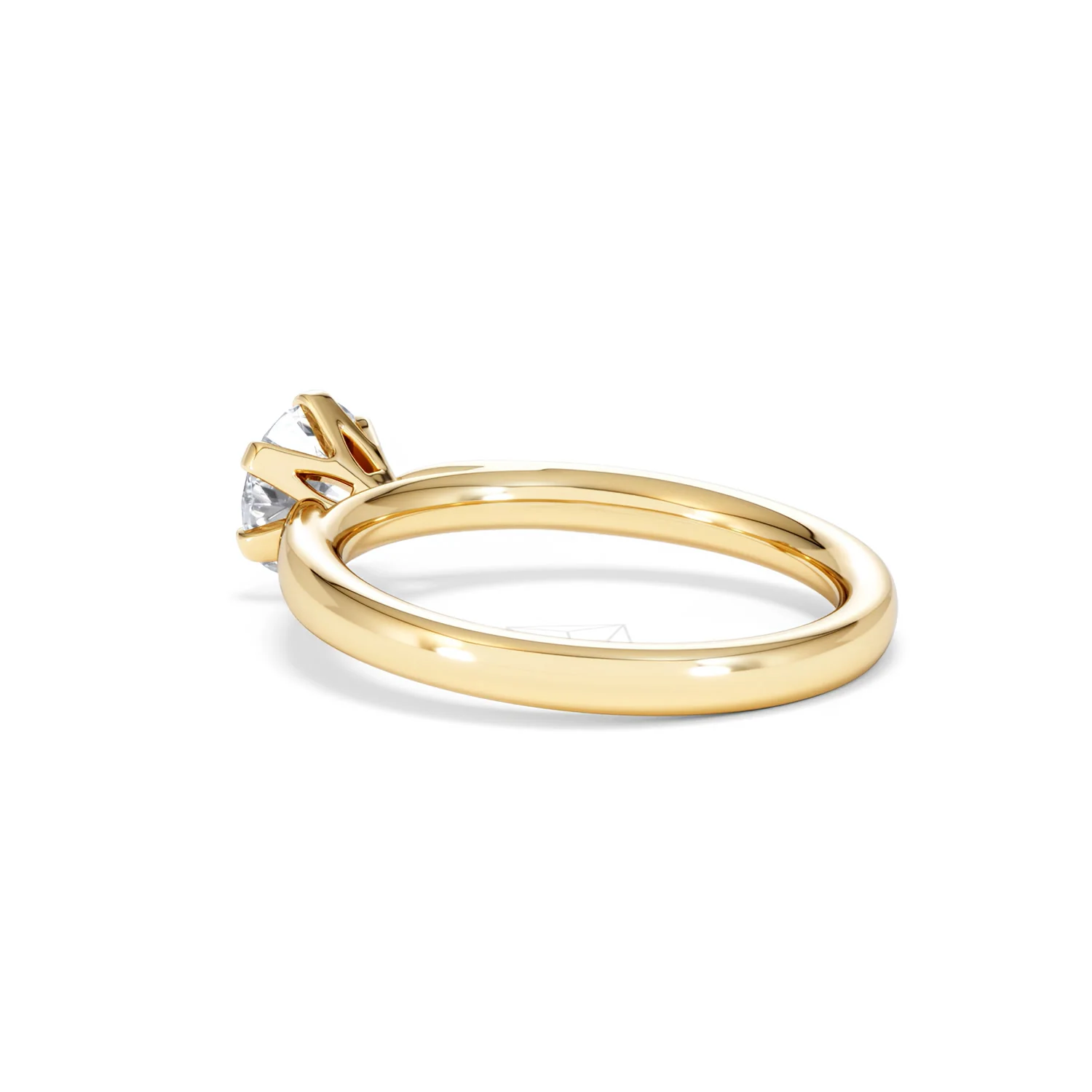 Certified 1.00CT Chloe Low 18K Gold Engagement Ring G/SI2 - Image 59