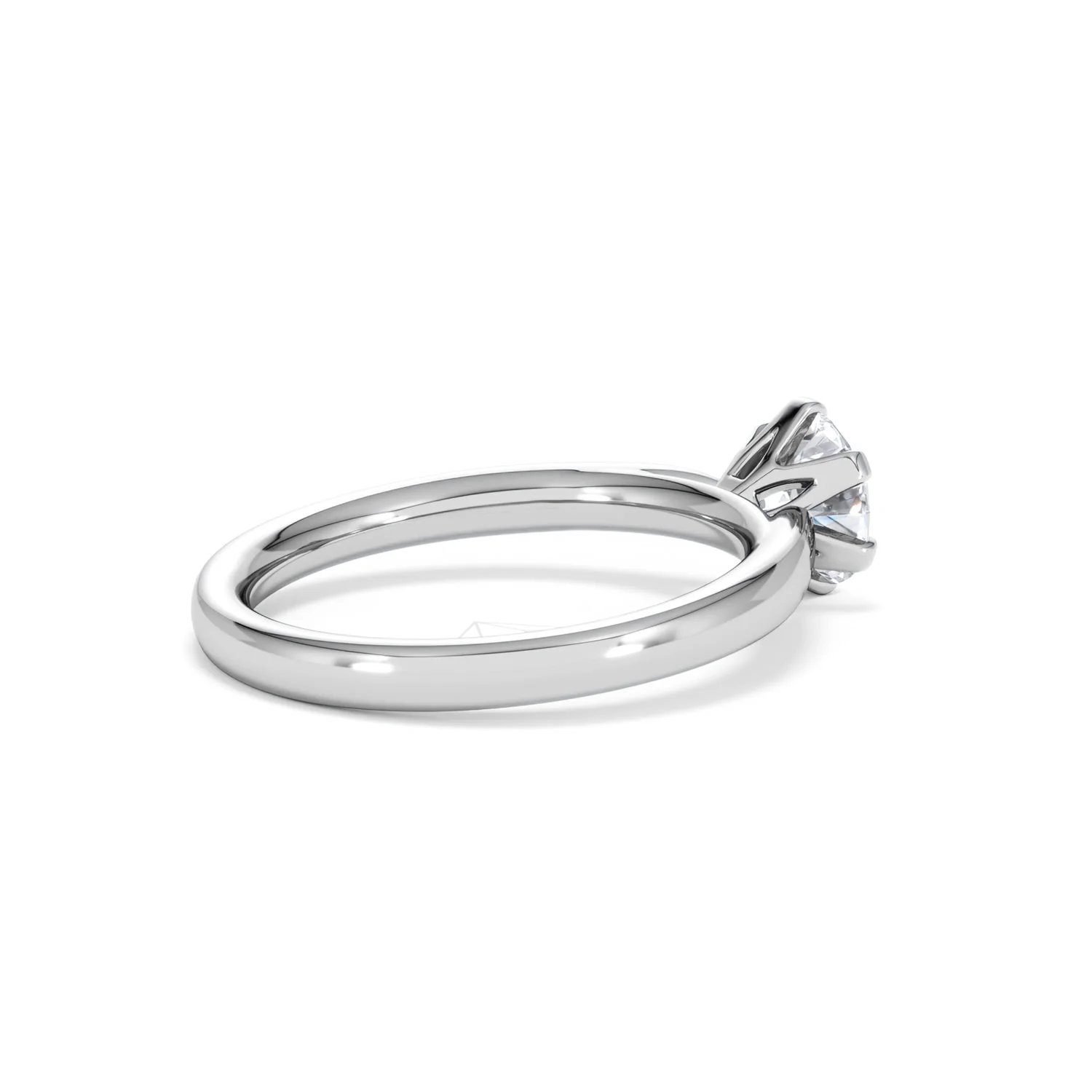Certified 1.00CT Chloe Low 18K White Gold Engagement Ring G/SI2 - Image 35