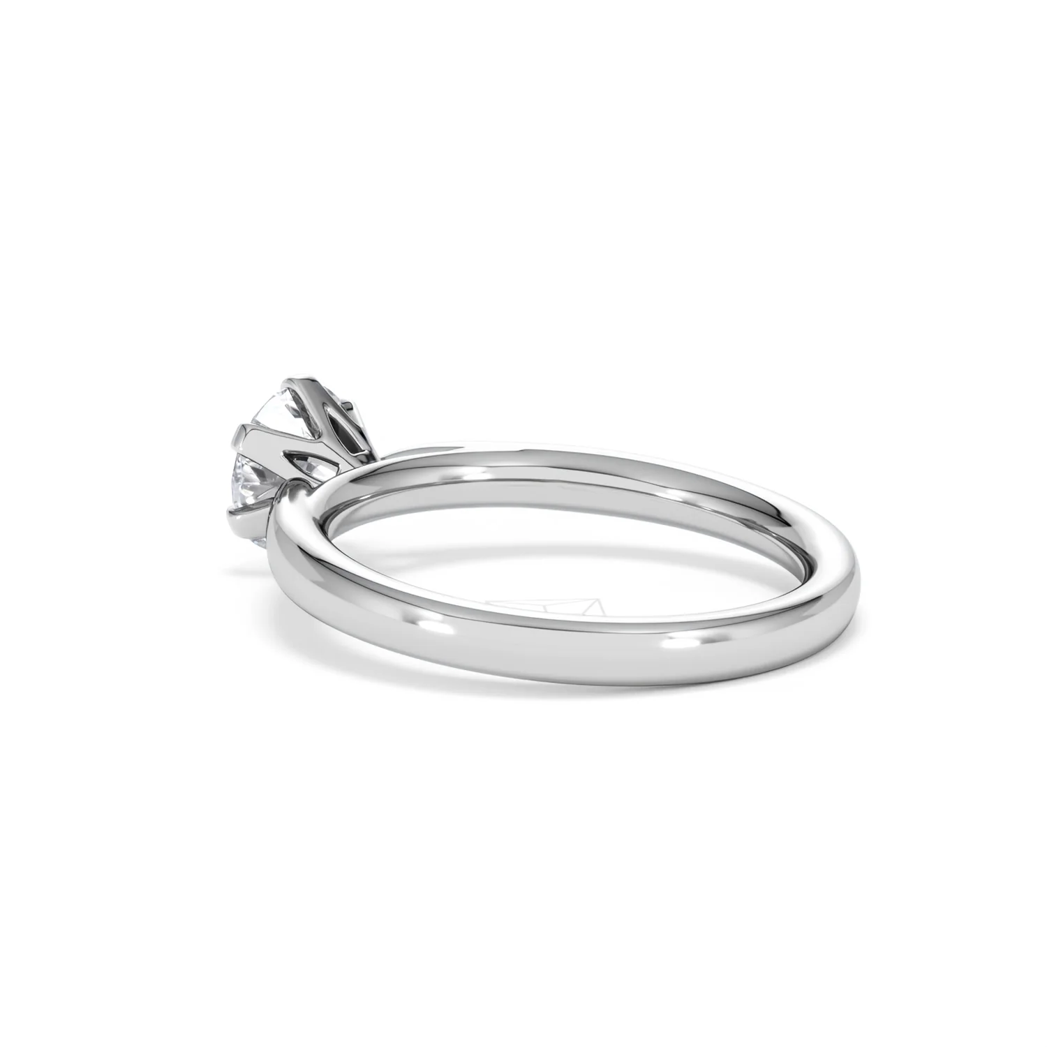 Certified 1.00CT Chloe Low 18K White Gold Engagement Ring G/SI2 - Image 59