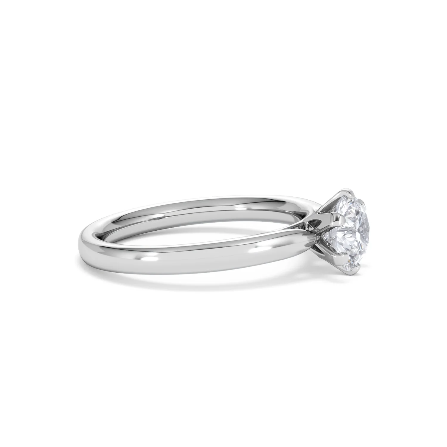 Certified 1.00CT Chloe Low Platinum Engagement Ring G/SI2 - Image 23