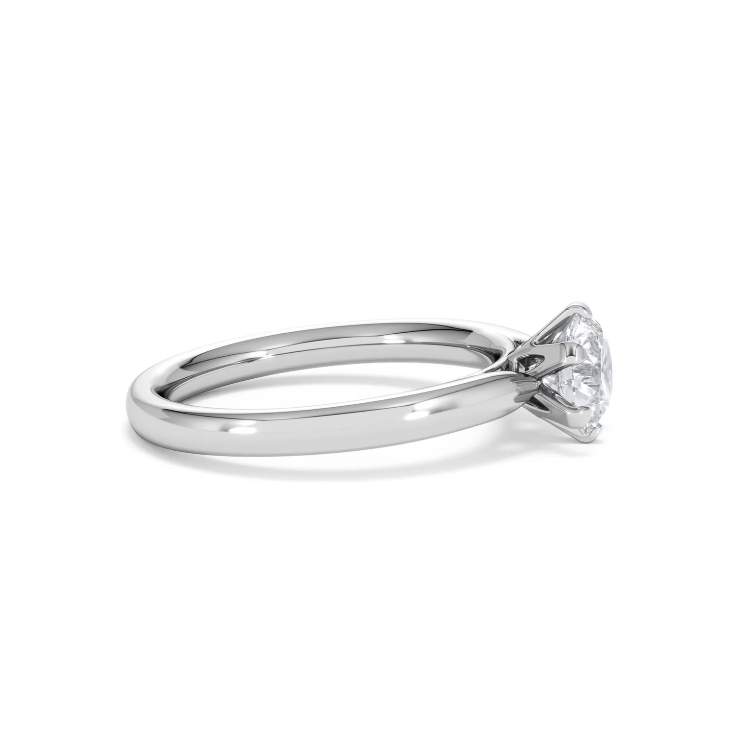 Certified 1.00CT Chloe Low Platinum Engagement Ring G/SI2 - Image 25