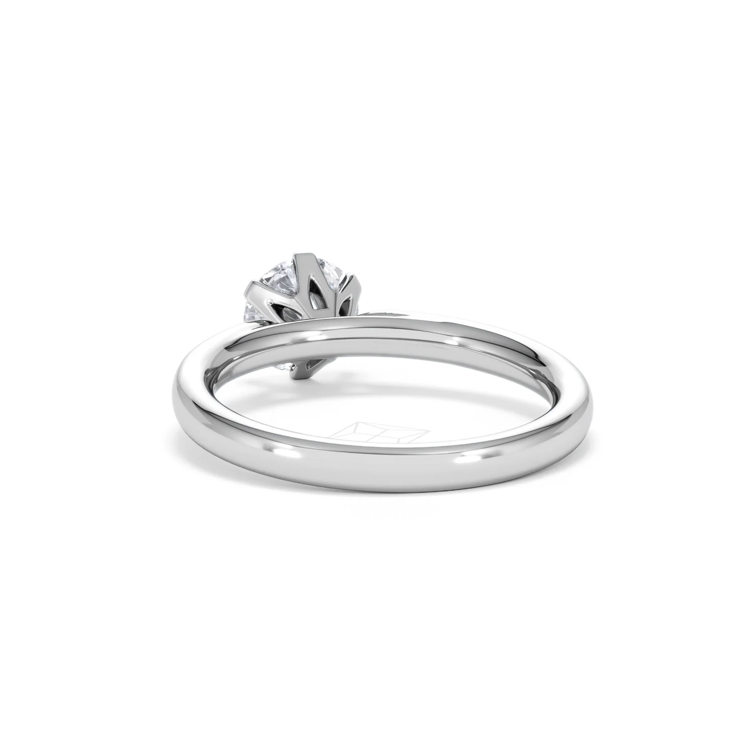 Certified 1.00CT Chloe Low Platinum Engagement Ring G/SI2 - Image 52