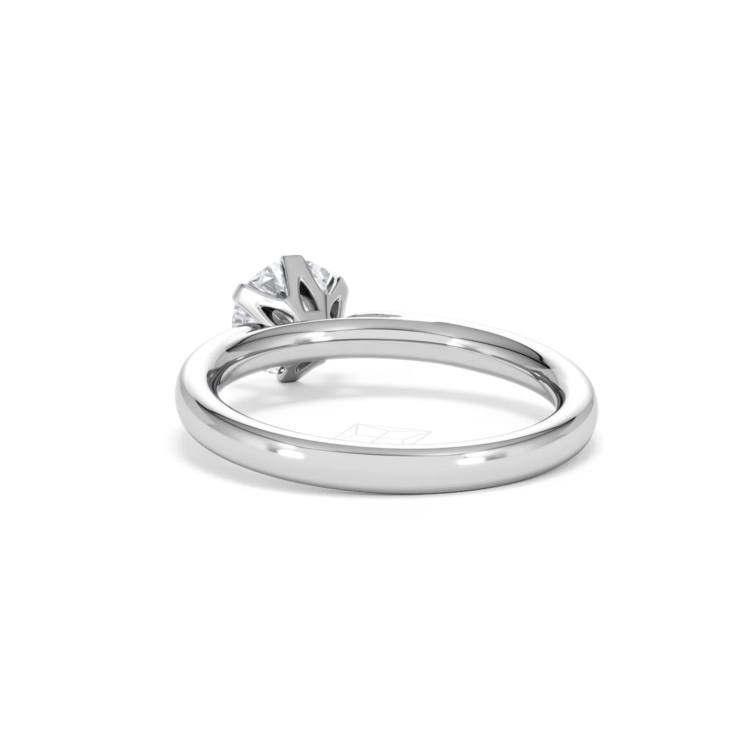 Certified 1.00CT Chloe Low Platinum Engagement Ring G/SI2 - Image 53