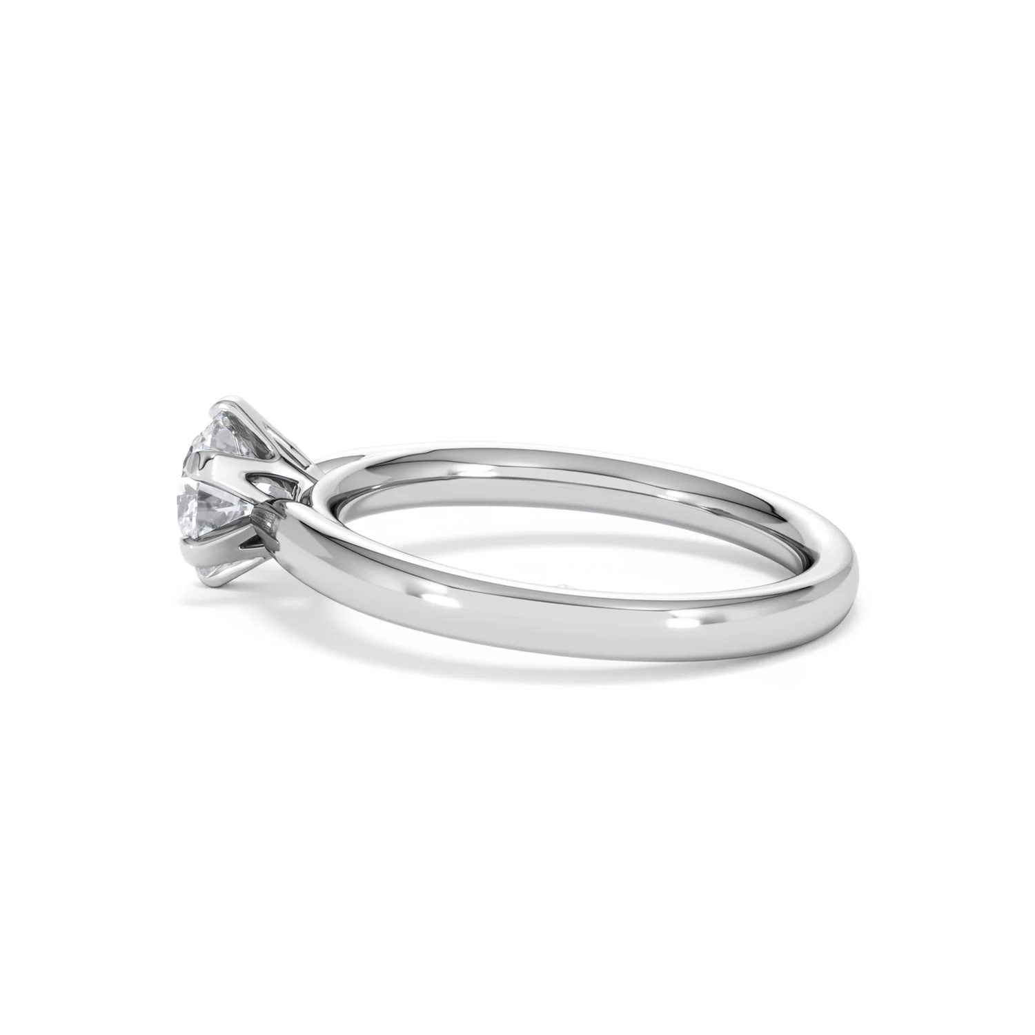 Certified 1.00CT Chloe Low Platinum Engagement Ring G/SI2 - Image 65