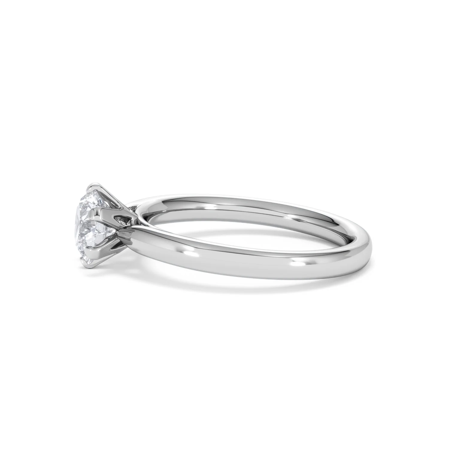 Certified 1.00CT Chloe Low Platinum Engagement Ring G/SI2 - Image 70