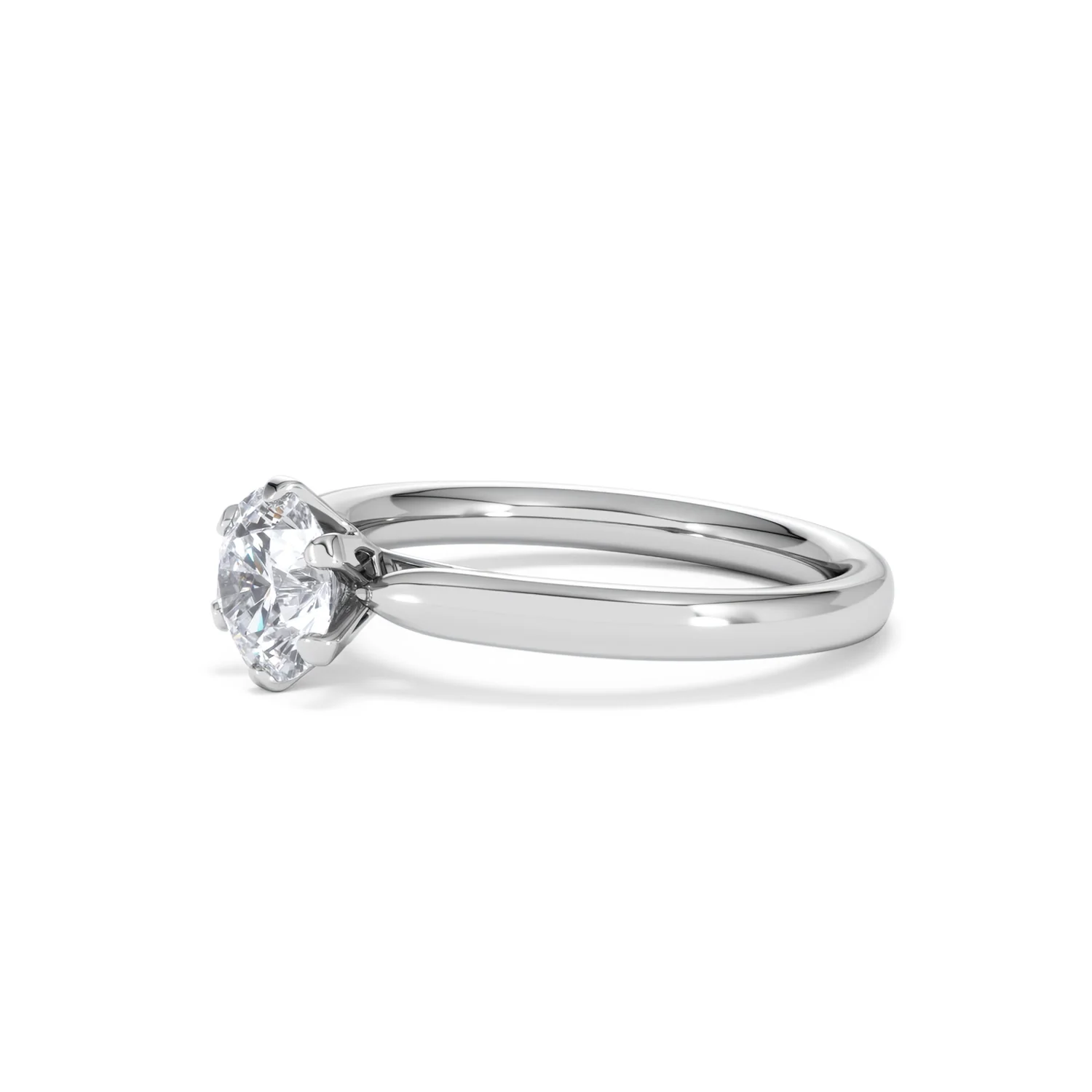 Certified 1.00CT Chloe Low Platinum Engagement Ring G/SI2 - Image 76