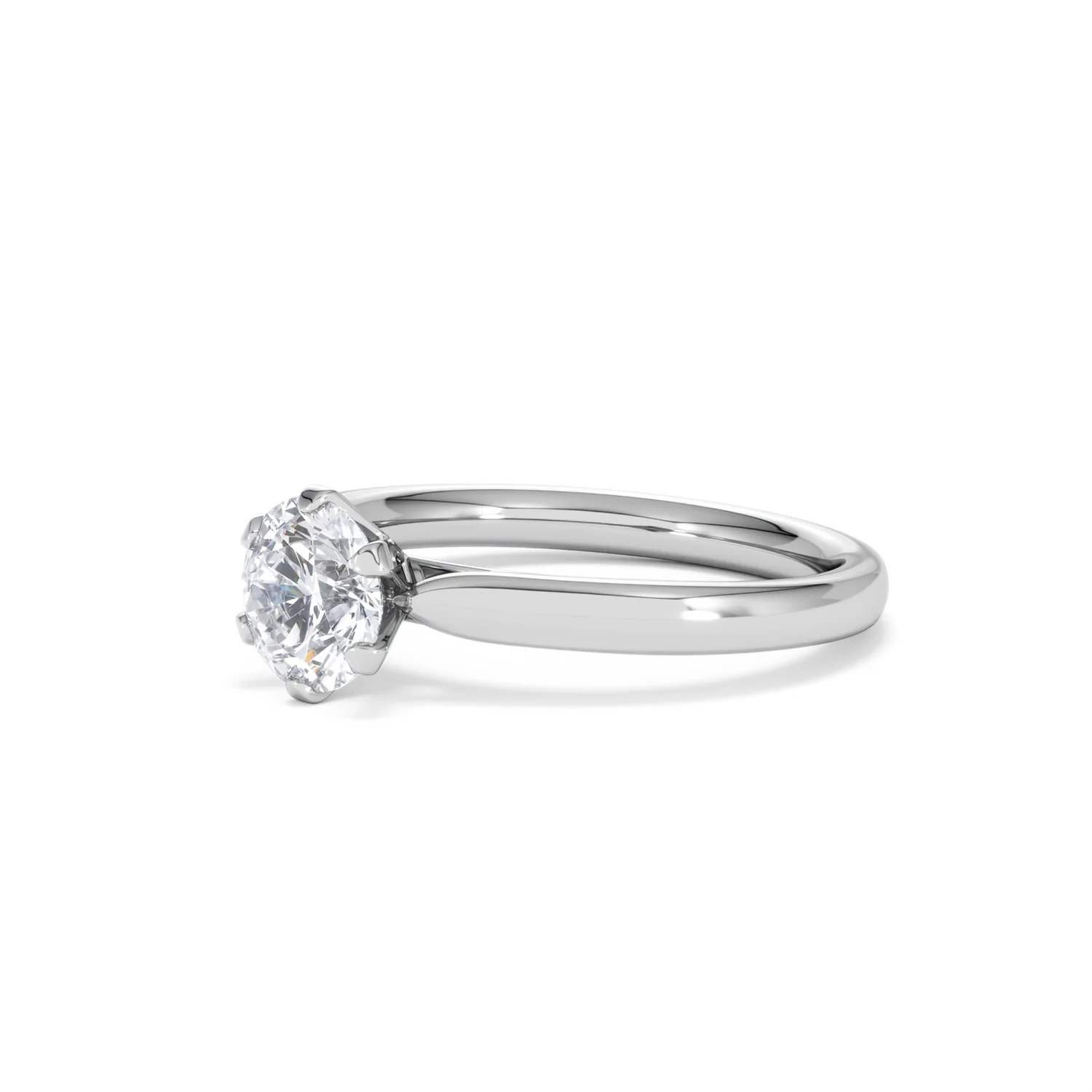 Certified 1.00CT Chloe Low Platinum Engagement Ring G/SI2 - Image 78