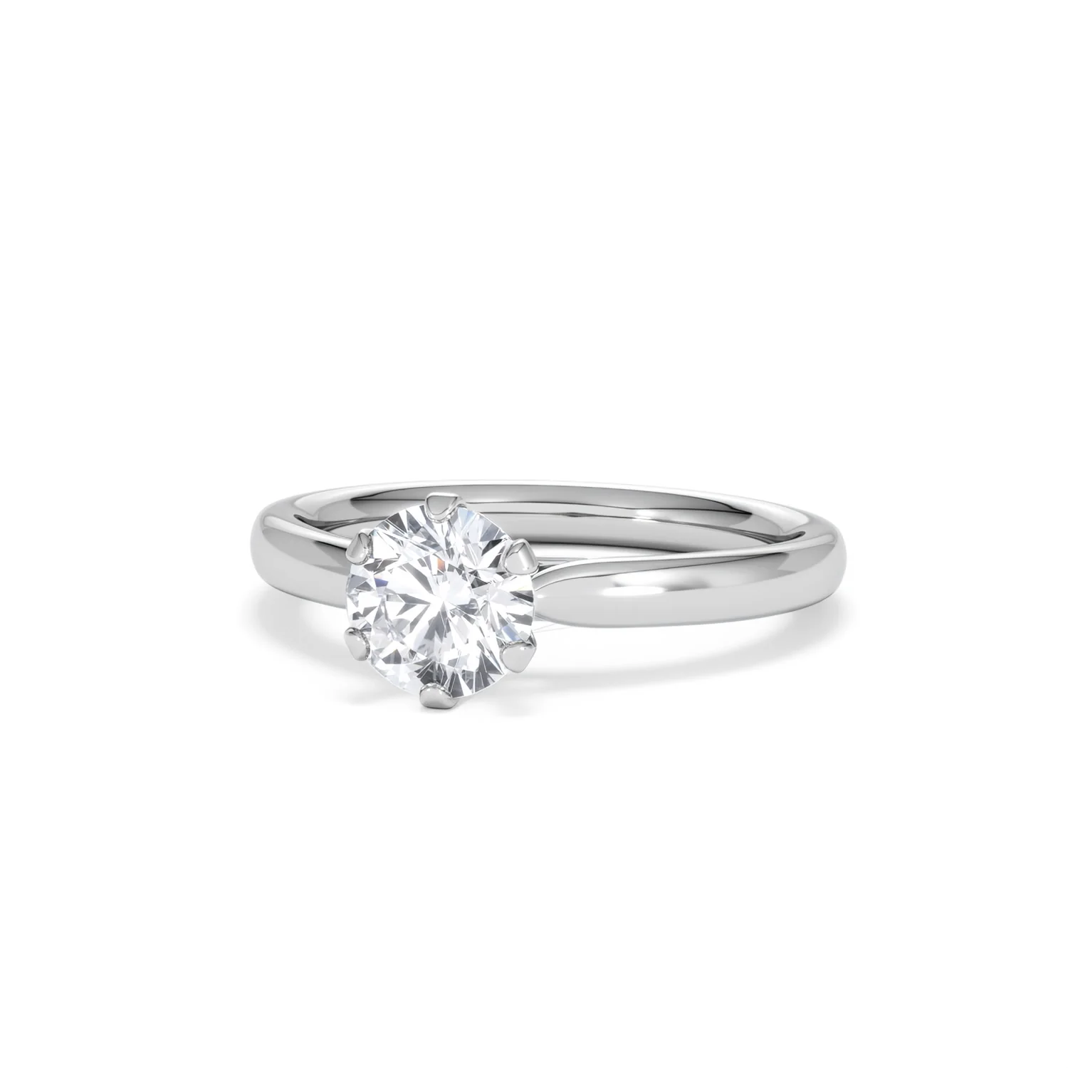 Certified 1.00CT Chloe Low Platinum Engagement Ring G/SI2 - Image 84