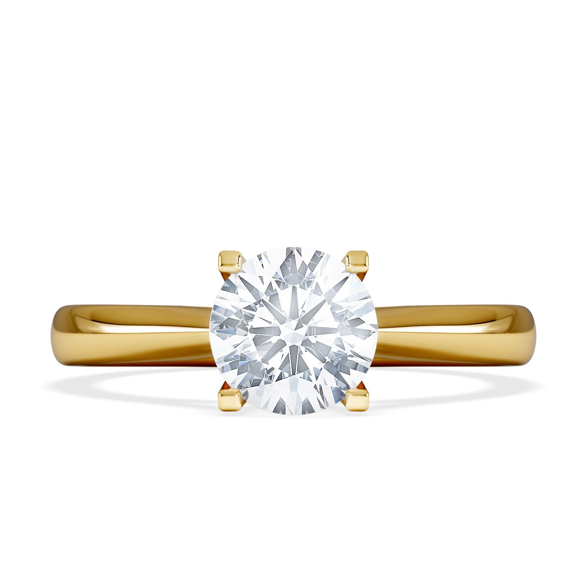 Certified 1.00CT Grace 18K Gold Engagement Ring G/SI2 - Image 6