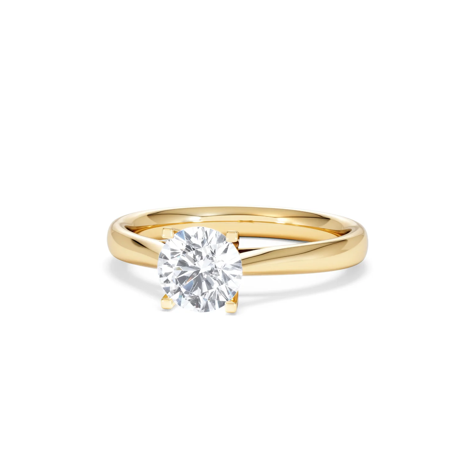 Certified 1.00CT Grace 18K Gold Engagement Ring G/SI2 - Image 85