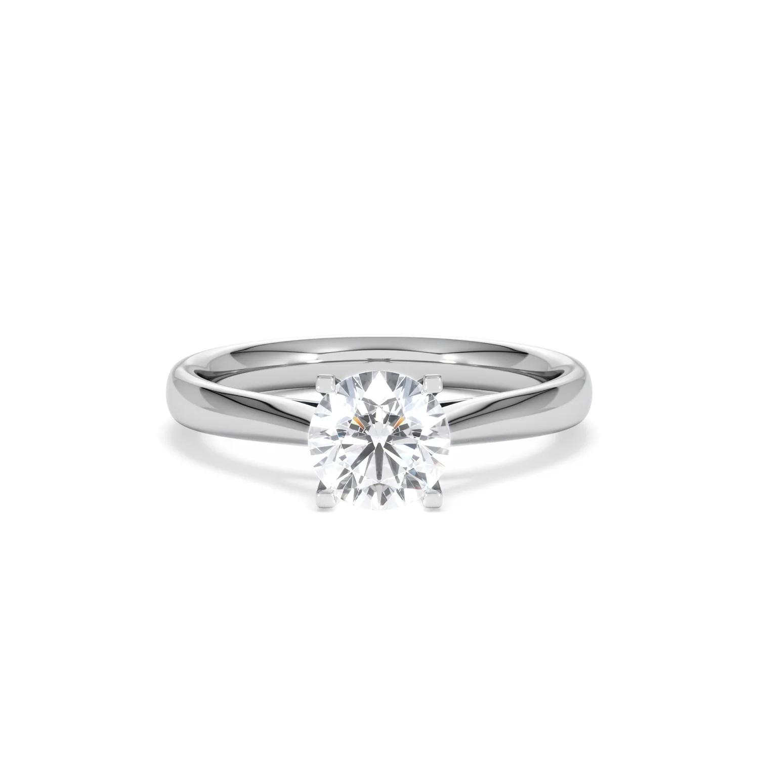 Certified 1.00CT Grace 18K White Gold Engagement Ring G/SI2 - Image 8