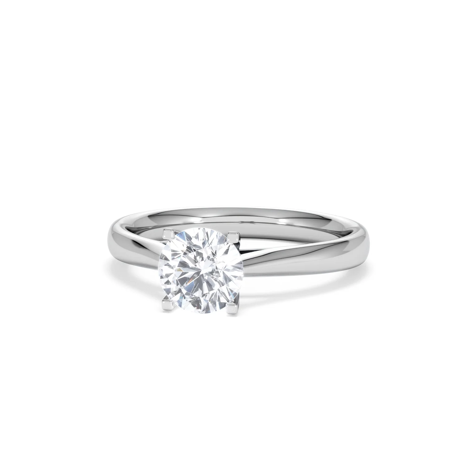 Certified 1.00CT Grace 18K White Gold Engagement Ring G/SI2 - Image 85