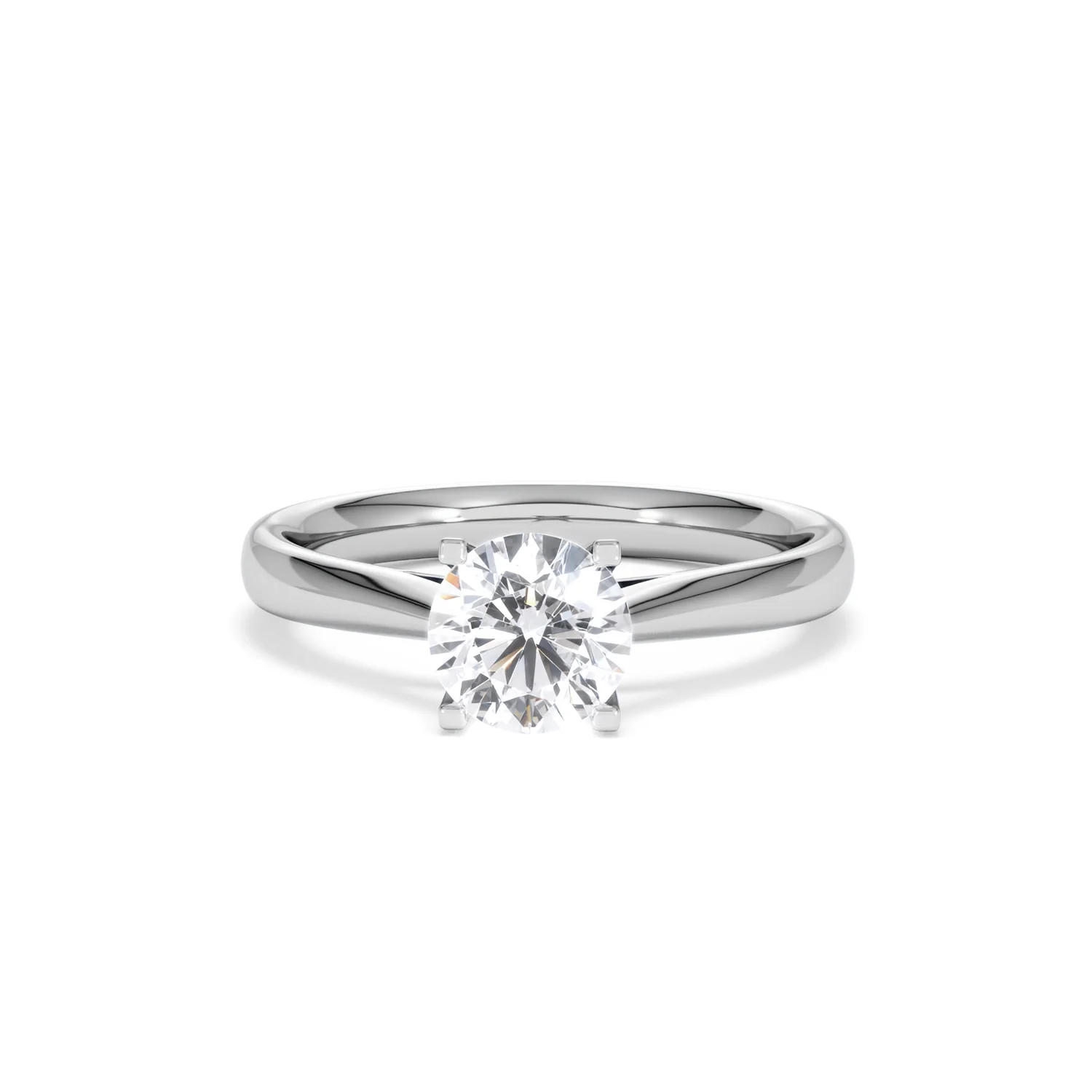 Certified 1.00CT Grace 18K White Gold Engagement Ring G/SI2 - Image 87