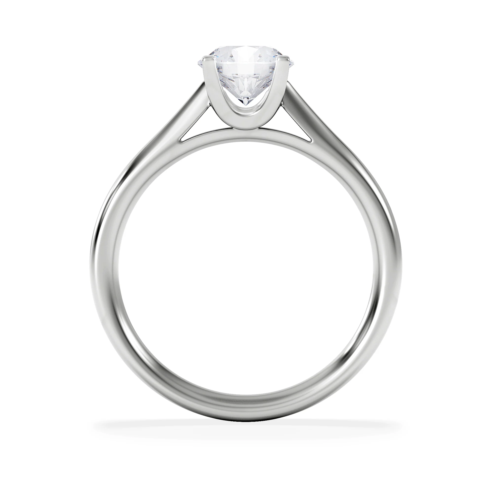 Certified 1.00CT Grace Platinum Engagement Ring G/SI2 - Image 3