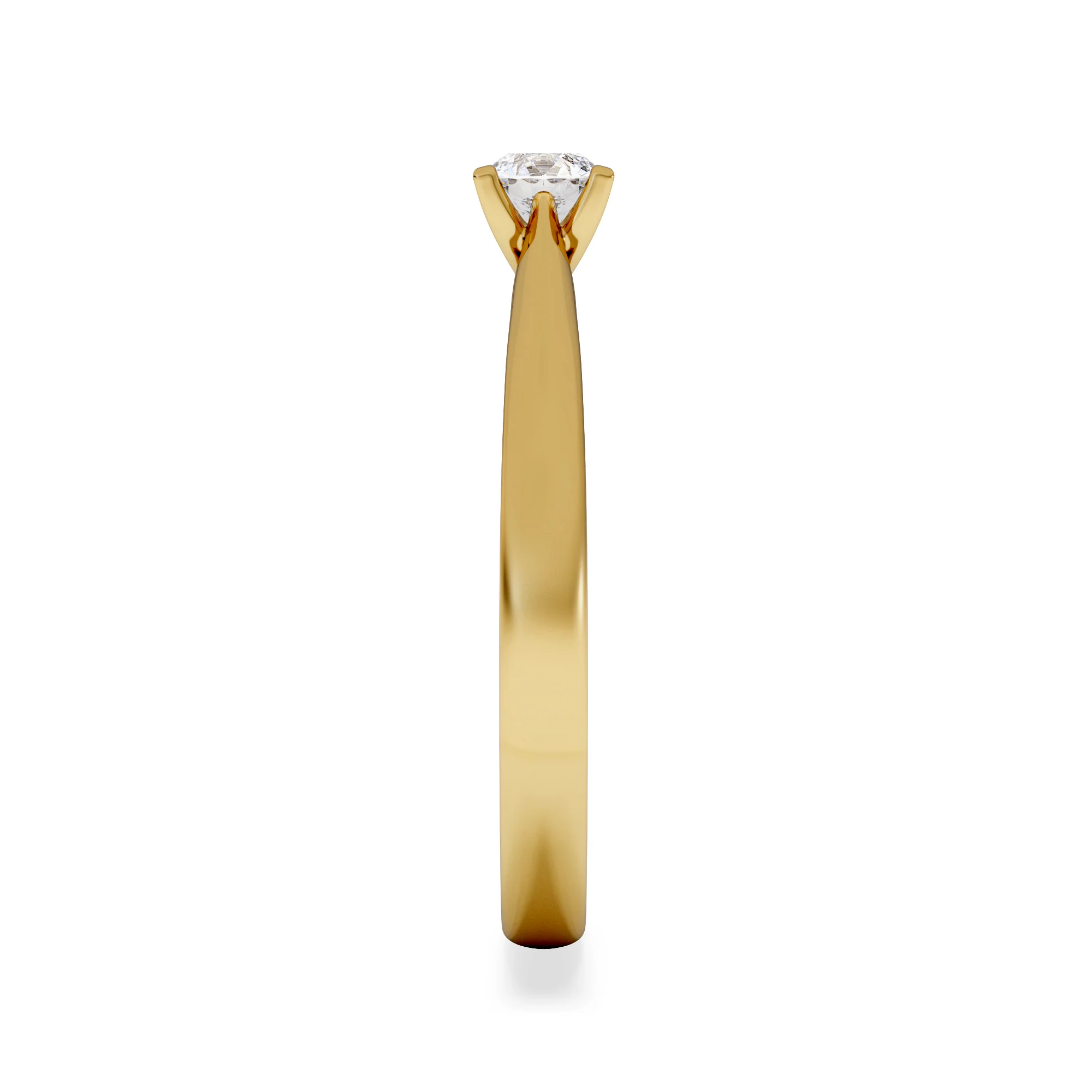 Certified Grace 18K Gold Diamond Engagement Ring 0.25CT-G-H/SI - Image 5
