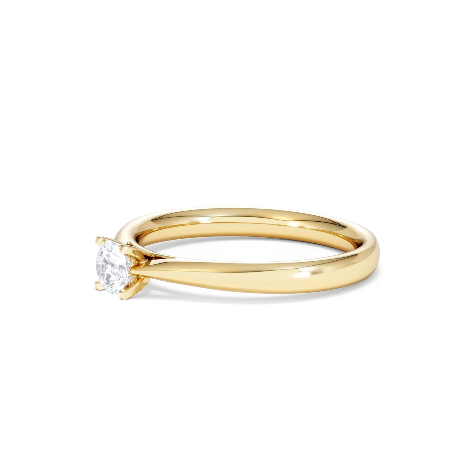Certified Grace 18K Gold Diamond Engagement Ring 0.25CT-G-H/SI - Image 76