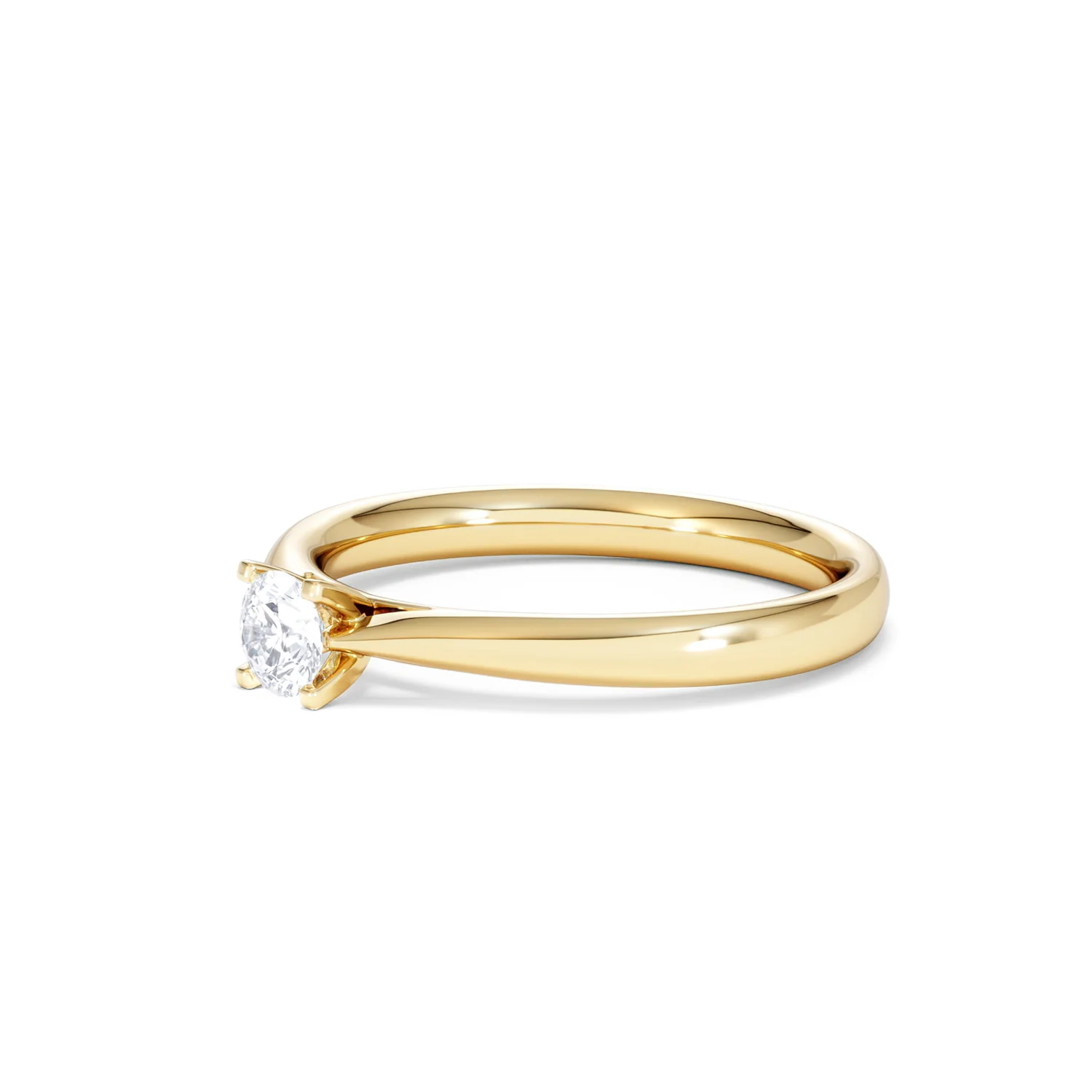 Certified Grace 18K Gold Diamond Engagement Ring 0.25CT-G-H/SI - Image 77