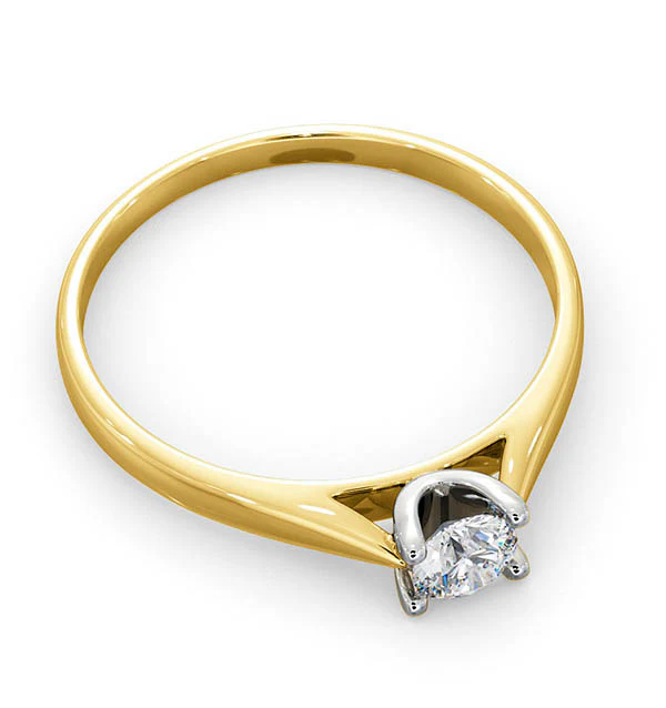 Certified Grace 18K Gold Diamond Engagement Ring 0.25CT - Image 4