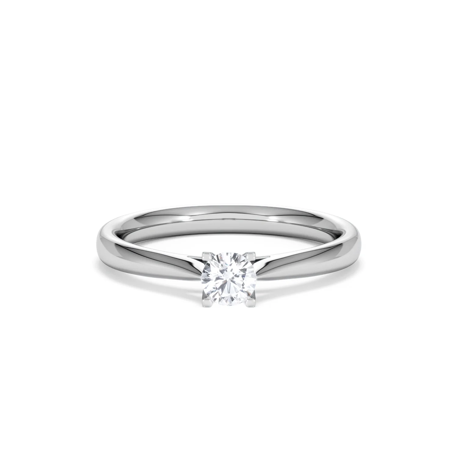 Certified Grace 18K White Gold Diamond Engagement Ring 0.25CT - Image 8