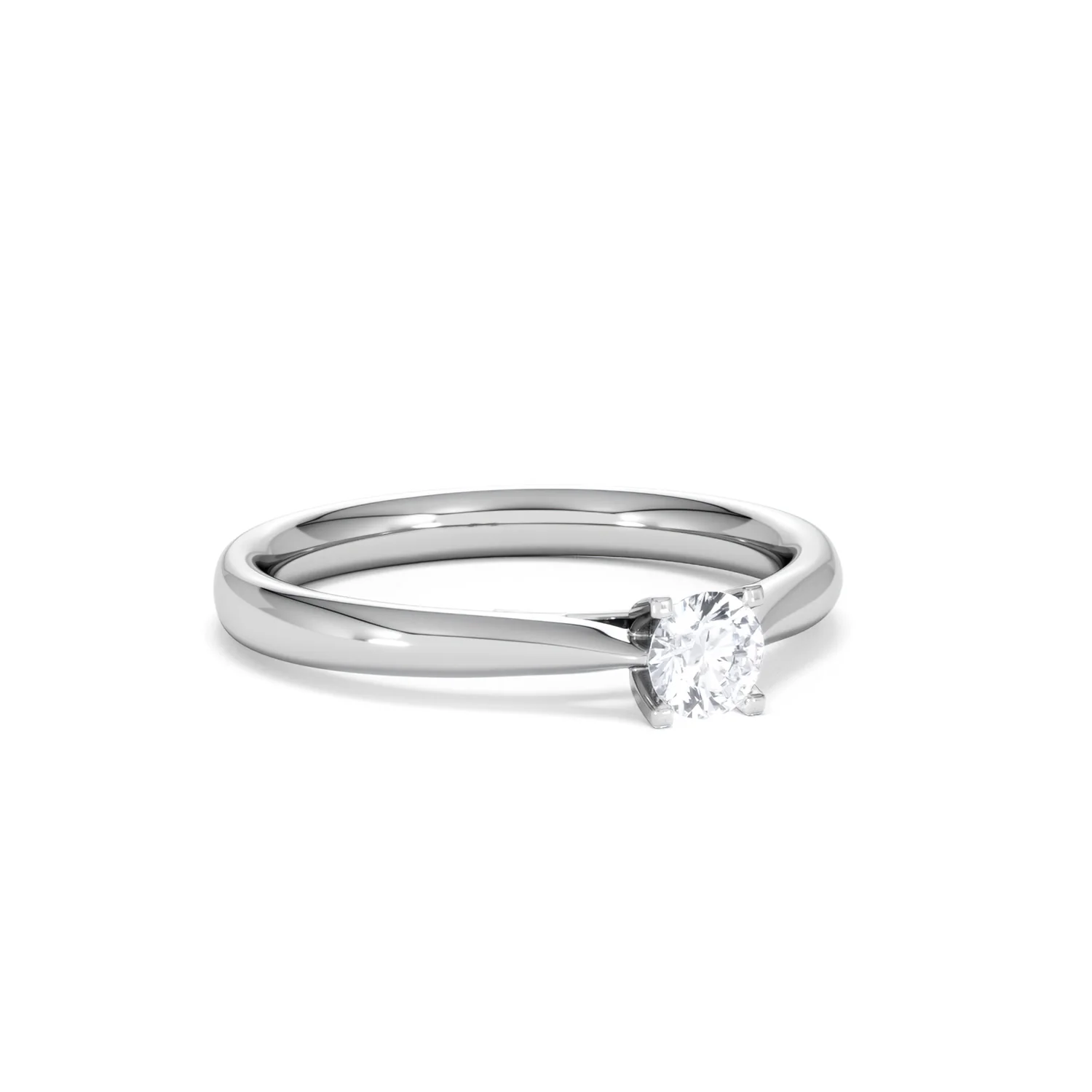 Certified Grace Platinum Diamond Engagement Ring 0.25CT G/VS - Image 14