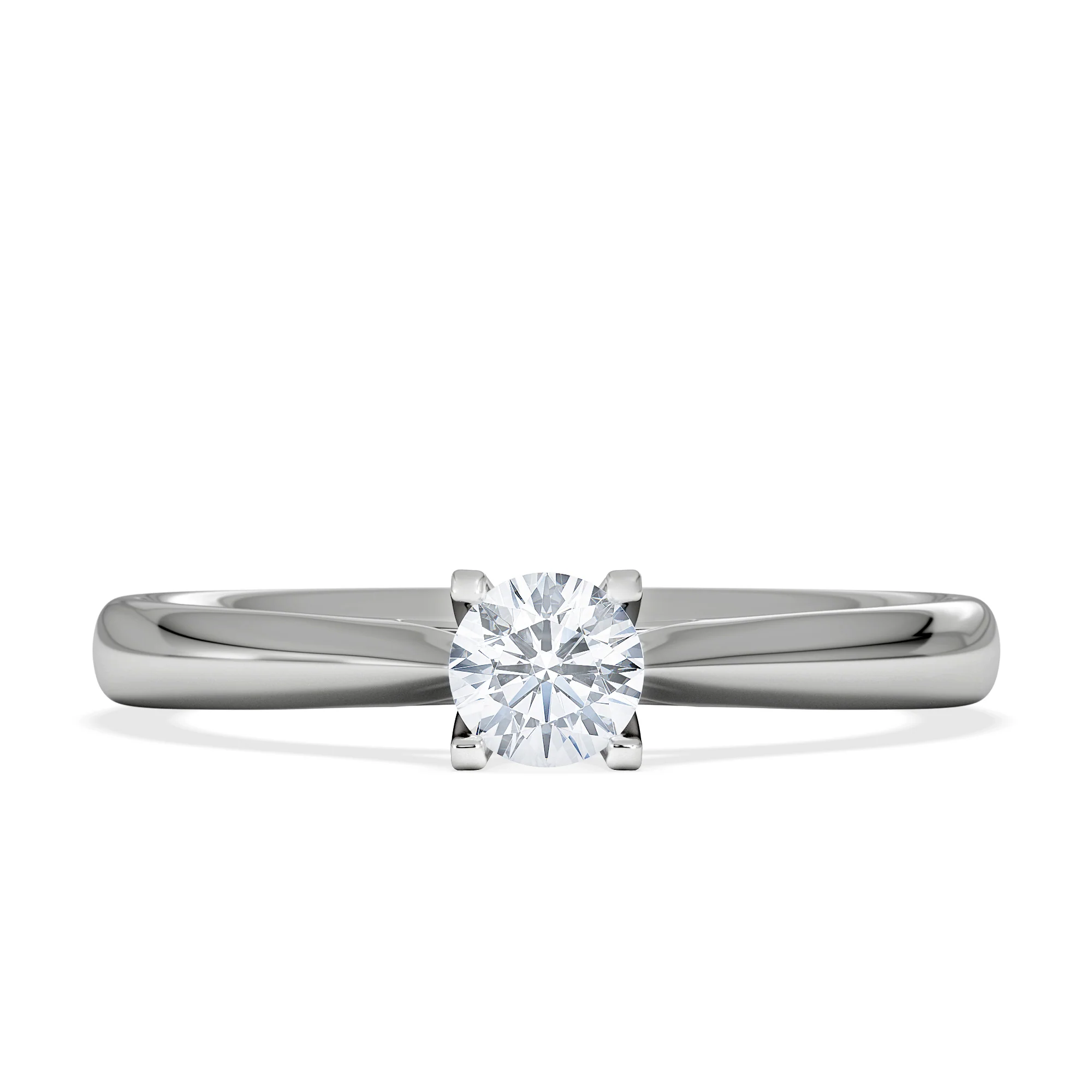 Certified Grace Platinum Diamond Engagement Ring 0.25CT H/SI - Image 6