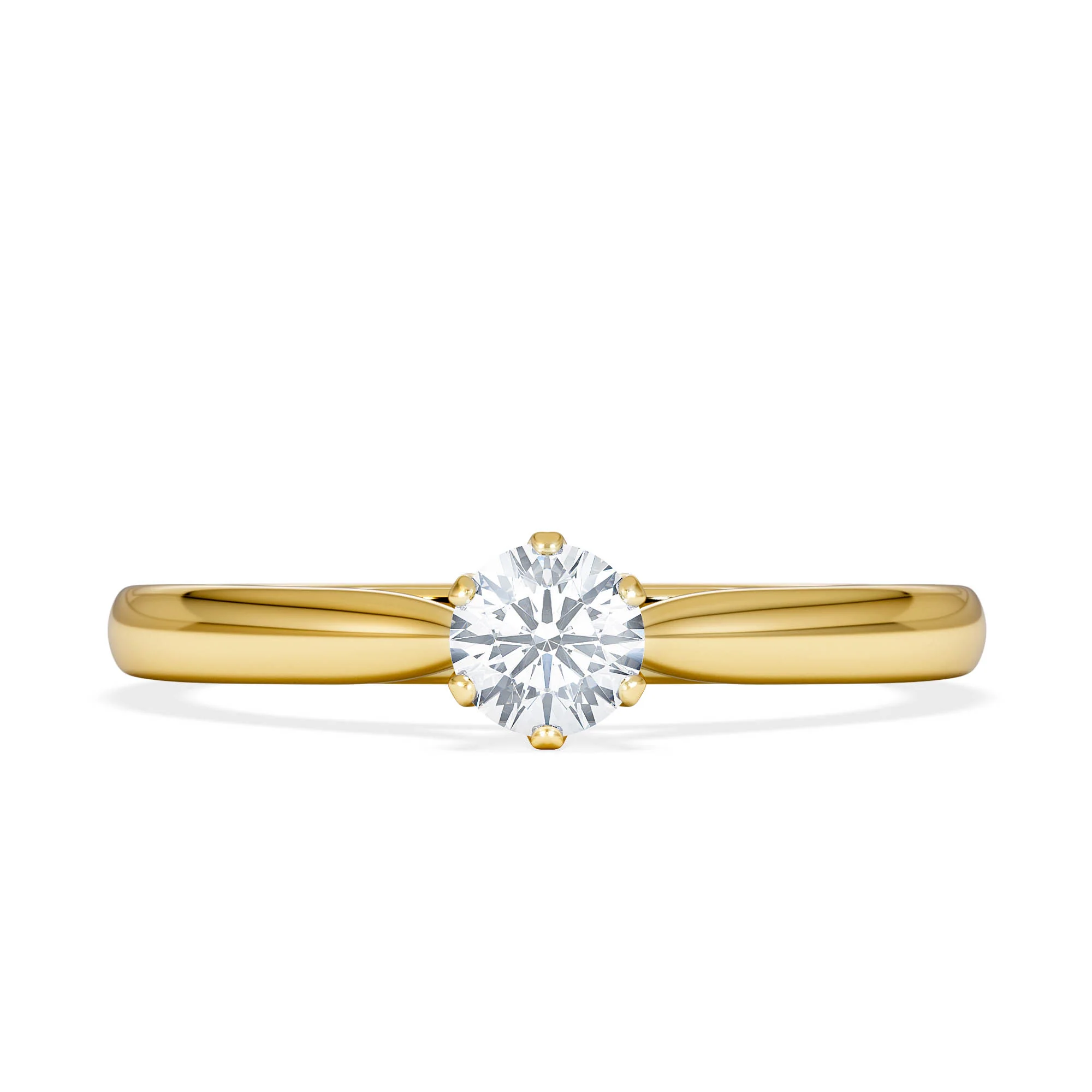 Certified High Set Chloe 18K Gold Diamond Engagement Ring 0.25CT - Image 6
