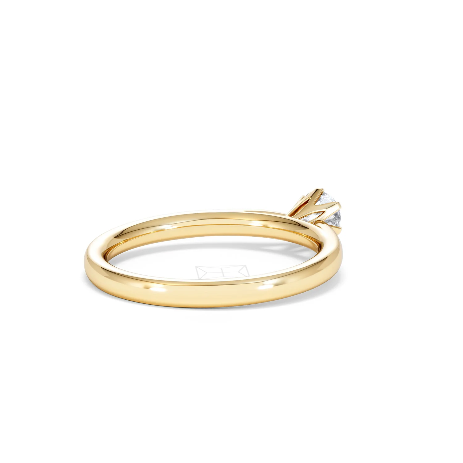 Certified High Set Chloe 18K Gold Diamond Engagement Ring 0.33CT-G/VS - Image 39