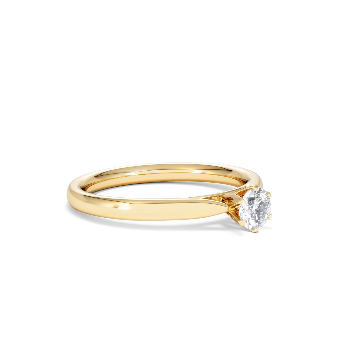 Certified High Set Chloe 18K Gold Diamond Engagement Ring 0.33CT - Image 17