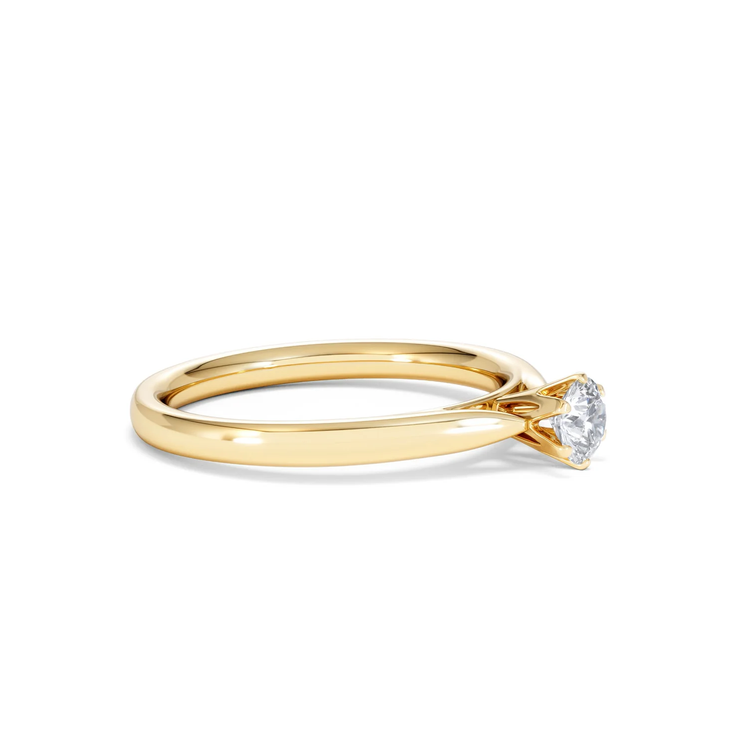 Certified High Set Chloe 18K Gold Diamond Engagement Ring 0.33CT - Image 21