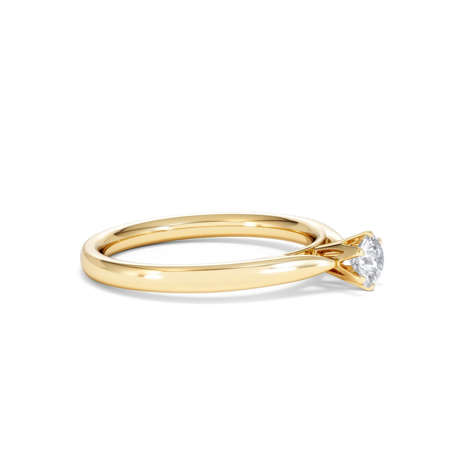 Certified High Set Chloe 18K Gold Diamond Engagement Ring 0.33CT - Image 22