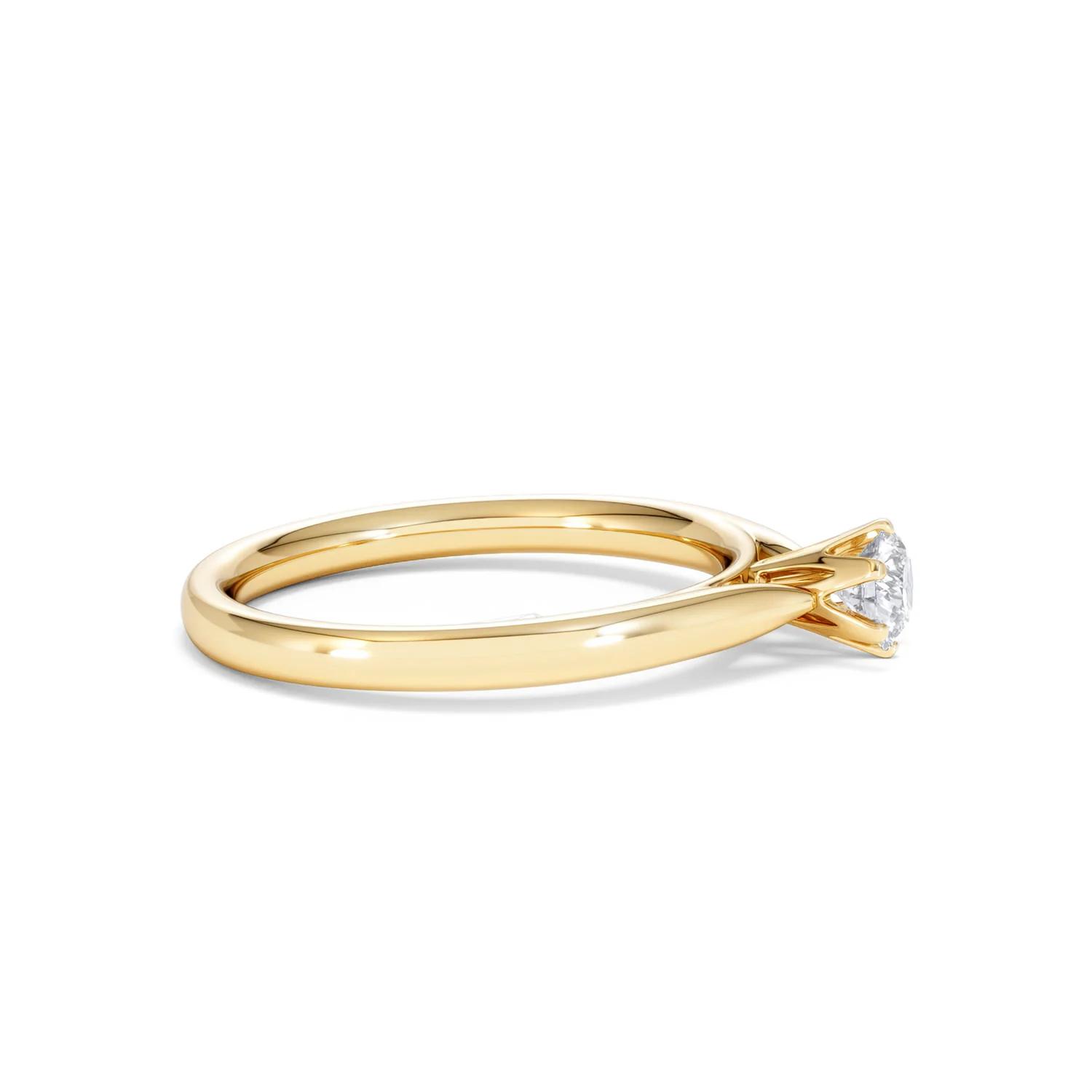 Certified High Set Chloe 18K Gold Diamond Engagement Ring 0.33CT - Image 25