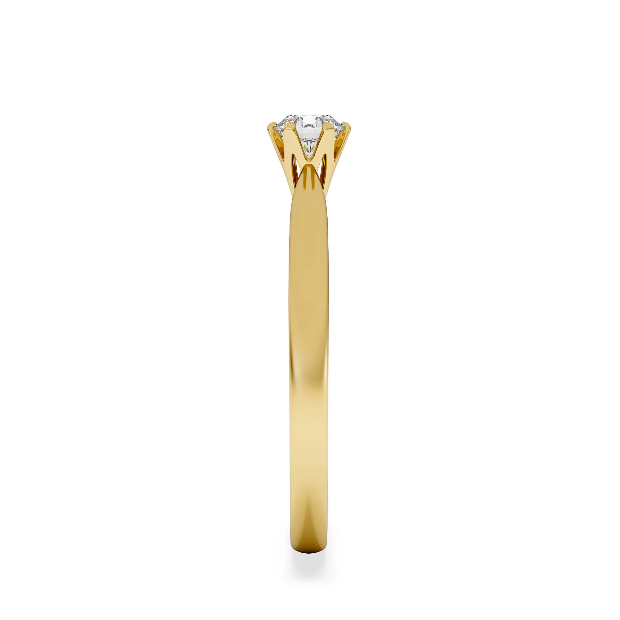 Certified High Set Chloe 18K Gold Diamond Engagement Ring 0.33CT - Image 5