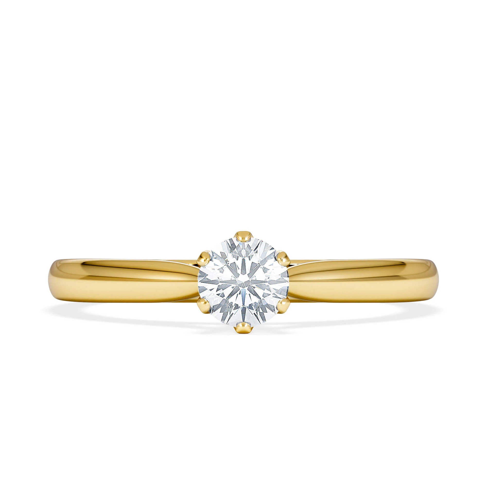 Certified High Set Chloe 18K Gold Diamond Engagement Ring 0.33CT - Image 6