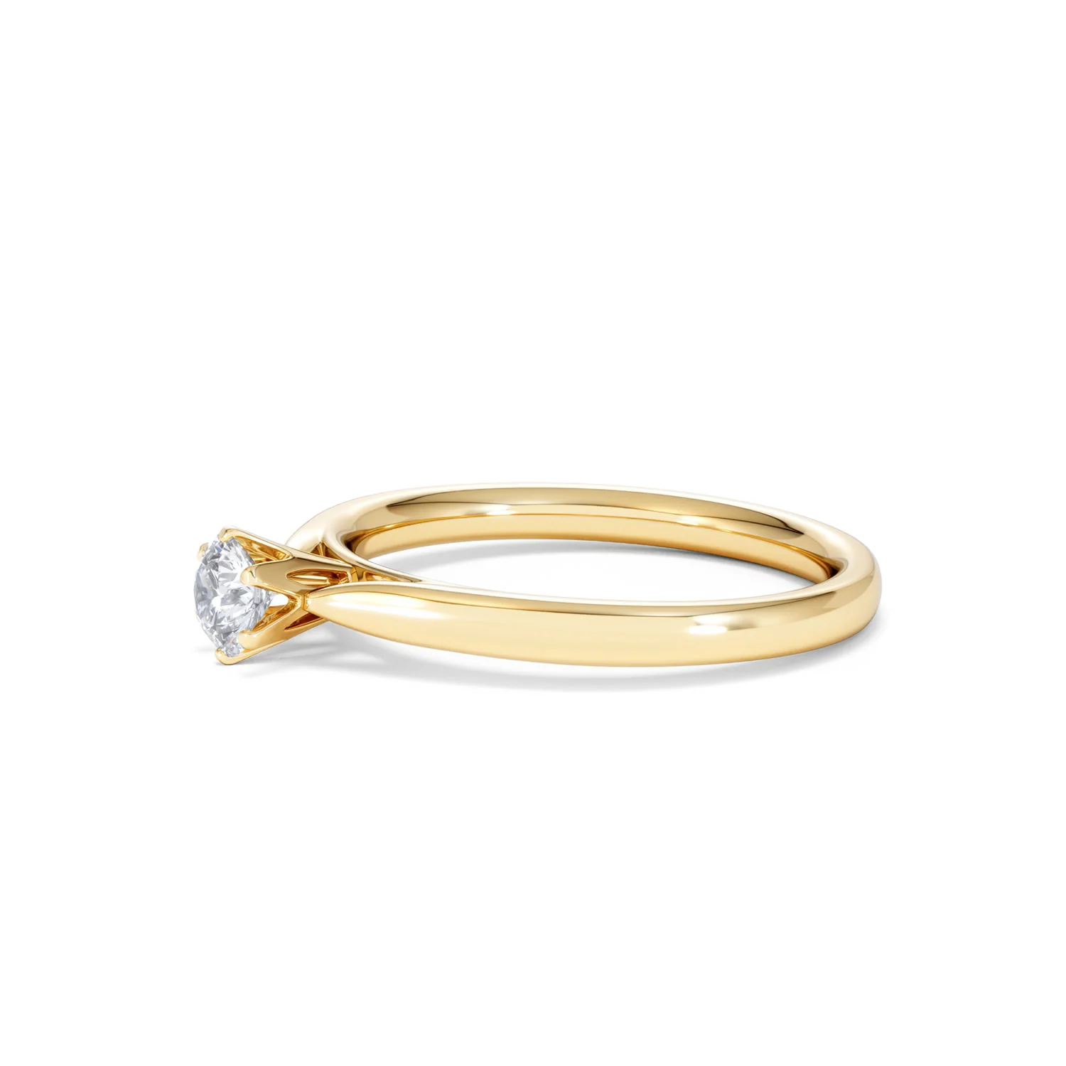 Certified High Set Chloe 18K Gold Diamond Engagement Ring 0.33CT - Image 74